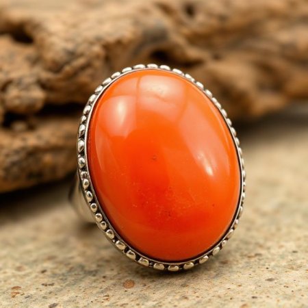 Original Coral Stone Red 10 Carat