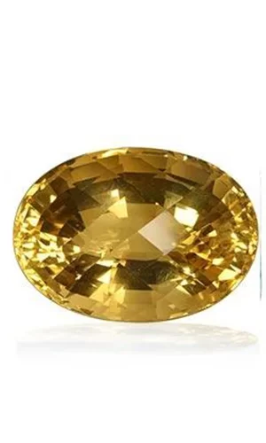 Topaz-Yellow Pukhraj stone
