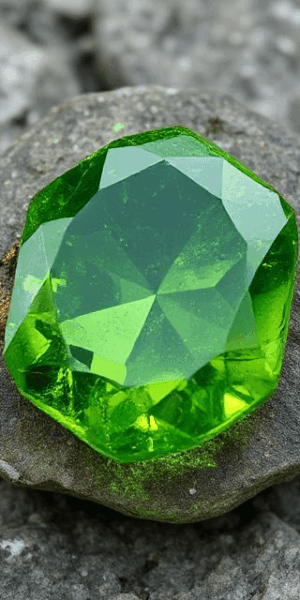 Dark green Peridot